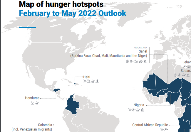 Colombia, Haití y Honduras: puntos críticos de hambre